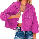 Kurze Vintage Jeansjacke für Damen